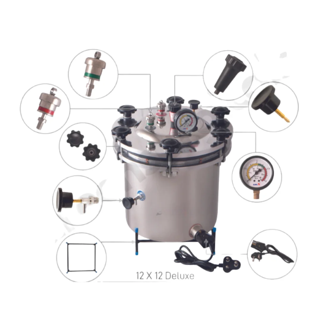 12 x 12 Deluxe Autoclave (Stainless Steel